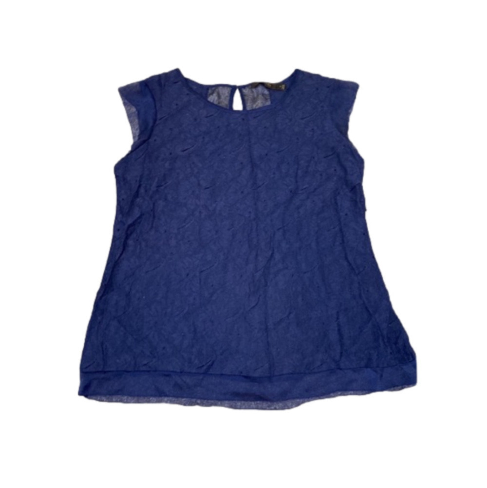 The Limited Navy Blue Lace Blouse